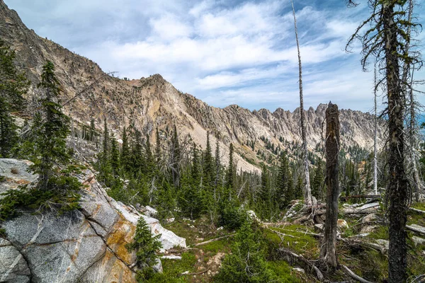 Sawtooth Wilderness Dans Région Sawtooth Mountain Idaho — Photo