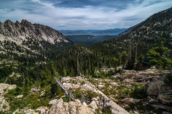 Sågtandad Vildmark Sawtooth Mountain Area Idaho — Stockfoto