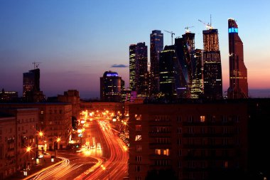 MOSCOW Rusya - 24 Temmuz 2014: Modern Moskova Uluslararası İş Merkezi.