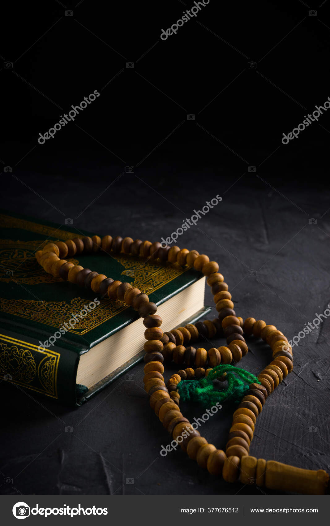 Faith Islam Concept Islamic Holy Book Quran Kuran Rosary Beads