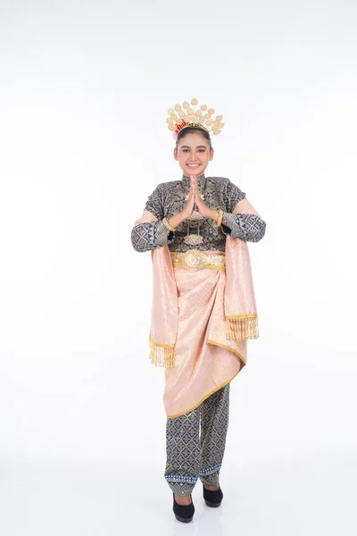 Beautiful Malaysian Traditional Female Dancer Performing Dance Steps Cultural Dance — Stock Photo, Image