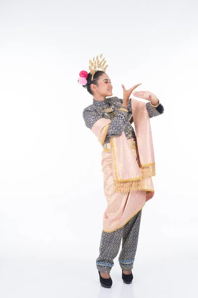 Beautiful Malaysian Traditional Female Dancer Performing Dance Steps Cultural Dance — Stock Photo, Image