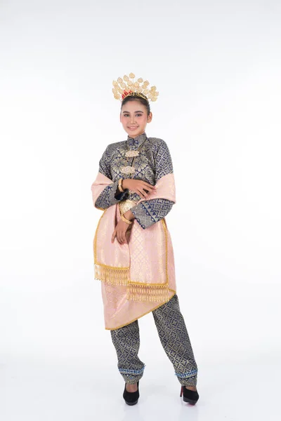 Una Hermosa Bailarina Tradicional Malaya Vestida Con Ropa Danza Tradicional —  Fotos de Stock