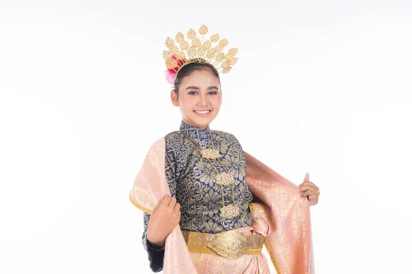 Una Hermosa Bailarina Tradicional Malaya Vestida Con Ropa Danza Tradicional —  Fotos de Stock