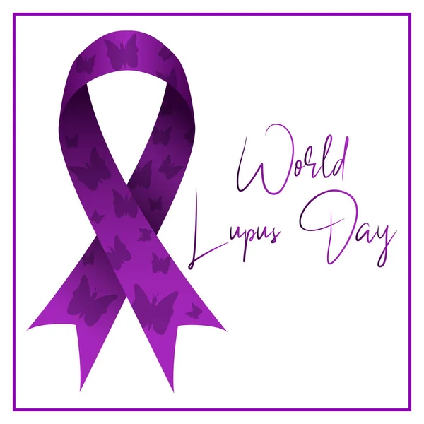 Concepto Conciencia Del Día Mundial Del Lupus Cartel Creativo Campaña — Archivo Imágenes Vectoriales