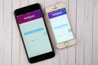 KUALA LUMPUR, MALAYSIA - 27 Şubat 2018: Apple iPhone 'daki Instagram uygulaması. Instagram, 800 milyondan fazla kullanıcıyla fotoğraf ve video paylaşmak için popüler bir sosyal medya uygulamasıdır..