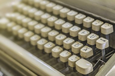 eski, antika Alman daktilo yakın çekim