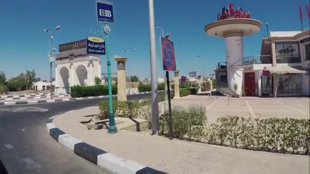 Egypt Sharm Sheikh August 2015 Utsikt Över Gatorna Sharm Sheikh — Stockvideo