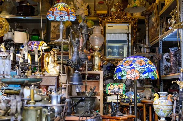 Barcelona Spagna Maggio 2018 Negozio Antiquariato Barcellona — Foto Stock