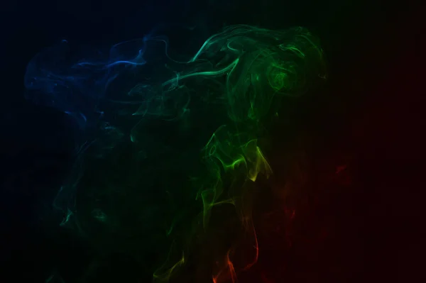 Beautiful Colorful Smoke Abstract Black Background Background Smoke Vape — Stock Photo, Image