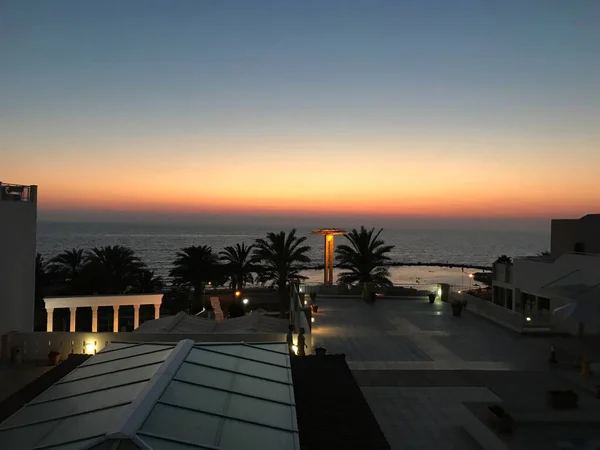 Sonnenuntergang Auf Der Insel Zypern — Stockfoto