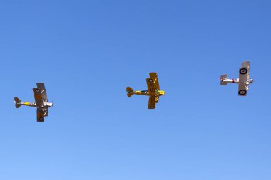 Avalon, Avustralya - 3 Mart 2013: Sopwith Pup (replica) VH-PSP, Avustralya Kraliyet Hava Kuvvetleri (RAAF) Müzesi tarafından işletilmektedir..