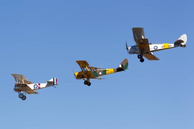 Avalon, Avustralya - 3 Mart 2013: Sopwith Pup (replica) VH-PSP, Avustralya Kraliyet Hava Kuvvetleri (RAAF) Müzesi tarafından işletilmektedir..