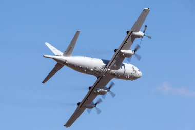 Avalon, Avustralya - 2 Mart 2013: Kraliyet Avustralya Hava Kuvvetleri (RAAF) Lockheed AP-3C Orion Denizcilik Devriyesi ve Denizaltı Savaş Uçakları. 