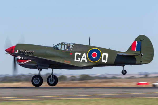 Avalon Αυστραλία Μαρτίου 2013 Curtiss 40N Kittyhawk World War Μαχητικό — Φωτογραφία Αρχείου