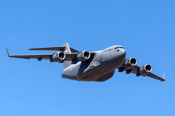 2013年2月25日 オーストラリア アバロン アメリカ空軍ボーイングC 17AグローバルマスターIii軍用輸送機ヒカム空軍基地を拠点とする第55飛行隊 第15飛行隊からの05 5153 — ストック写真