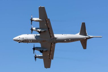 RAAF Williams, Point Cook, Avustralya - 2 Mart 2014: Royal Australian Air Force (RAAF) Lockheed AP-3C Orion Denizcilik Devriyesi ve Denizaltı Savaş Uçakları A9-756.
