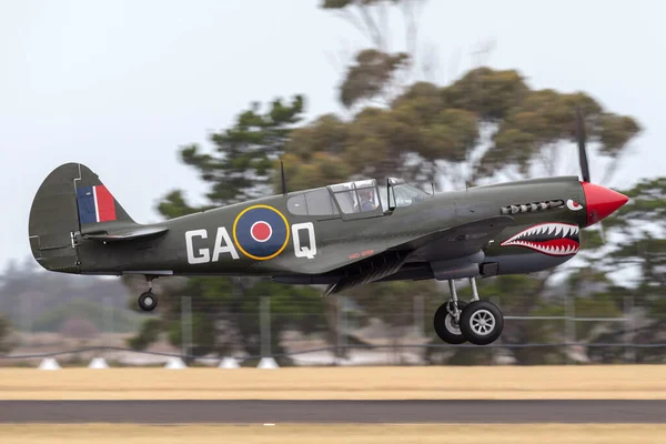 Raaf Williams Point Cook Αυστραλία Μαρτίου 2014 Curtiss 40N Kittyhawk — Φωτογραφία Αρχείου
