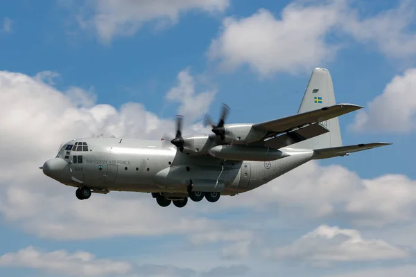 Raf Fairford Gloucestershire July 2014 Swedish Air Force Flygvapnet Lockheed — Stock Photo, Image