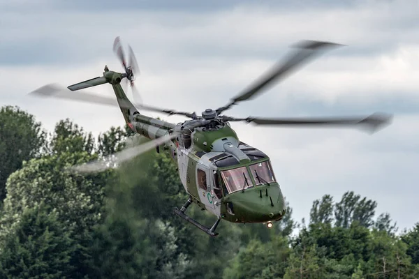 Raf Fairford Gloucestershire July 2014 Westland Lynx Helicopter Xz184 British — Stock Photo, Image