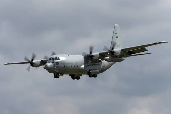 Raf Fairford Gloucestershire July 2014 Swedish Air Force Flygvapnet Lockheed — Stock Photo, Image