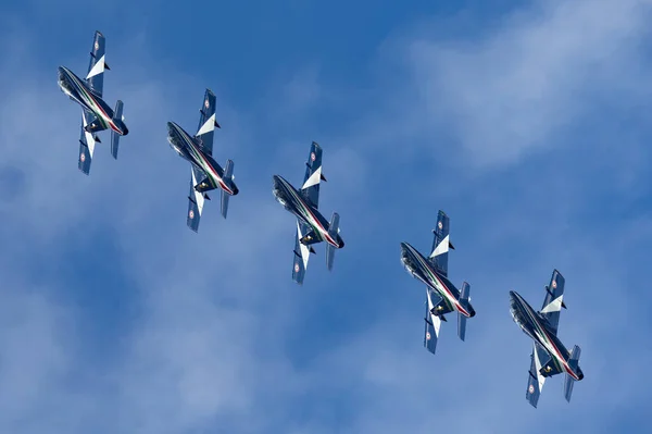 Raf Fairford Gloucestershire Velká Británie Července 2014 Frecce Tricolori Formace — Stock fotografie