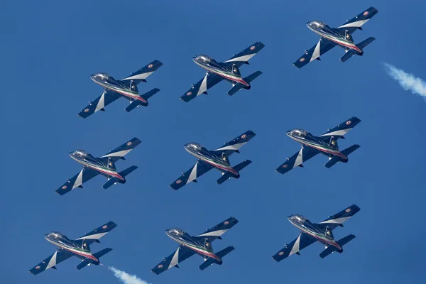 Raf Fairford Gloucestershire Storbritannien Juli 2014 Frecce Tricolori Bildskärm Team — Stockfoto