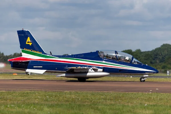 Raf Fairford Gloucestershire Storbritannien Juli 2014 Aermacchi 339Pan Flygplan Från — Stockfoto