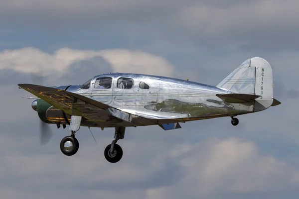 Raf Fairford Gloucestershire Wielka Brytania Lipca 2014 Vintage Spartan Samolot — Zdjęcie stockowe