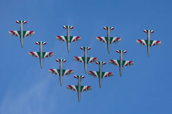 Raf Fairford Gloucestershire July 2014 Frecce Tricolori Formation Display Team — 스톡 사진