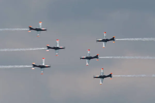 Raf Fairford Gloucestershire Egyesült Királyság 2014 Július Lengyel Légierő Pzl — Stock Fotó