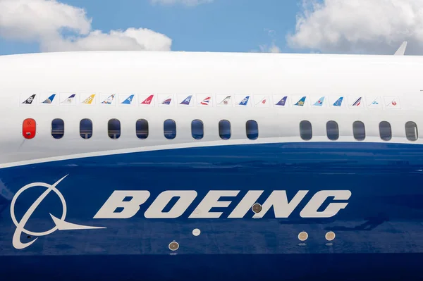 Farnborough Ngiltere Temmuz 2014 Boeing 787 Dreamliner Ticari Uçak — Stok fotoğraf