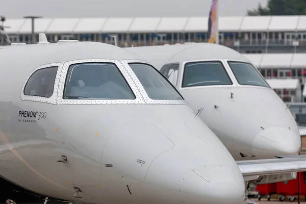 Farnborough Royaume Uni Juillet 2014 Embraer Phenom 300 Avions Affaires — Photo