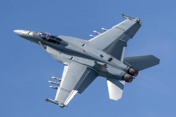 Farnborough Велика Британія Липня 2014 Багатоцільовий Винищувач 18F Super Hornet — стокове фото