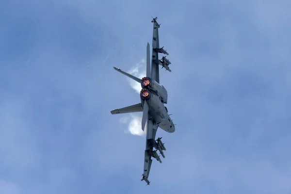 Farnborough July 2014 United States Navy Boeing 18F Super Hornet — Stock Photo, Image