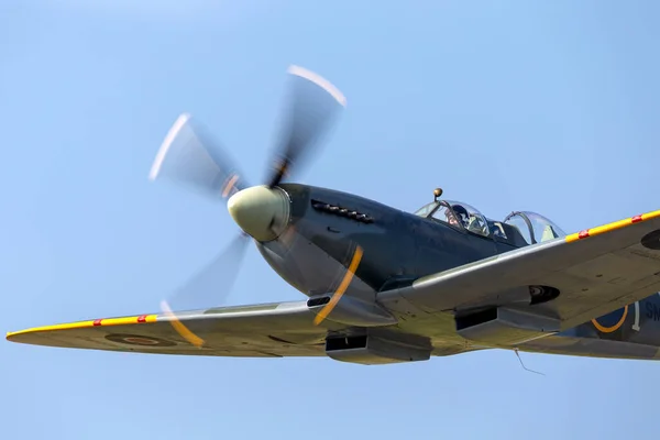 Farnborough Lipca 2014 Dwa Siedzenia Supermarine Spitfire Ild — Zdjęcie stockowe