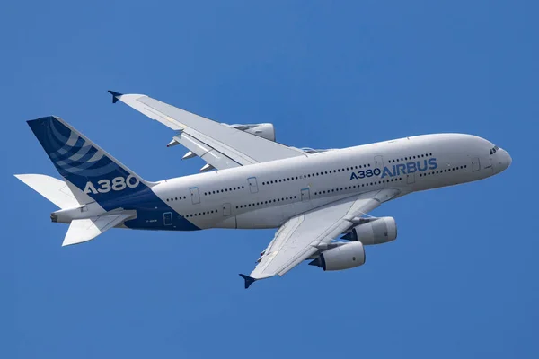 Farnborough Ngiltere Temmuz 2014 Airbus A380 841 Büyük Dört Motorlu — Stok fotoğraf