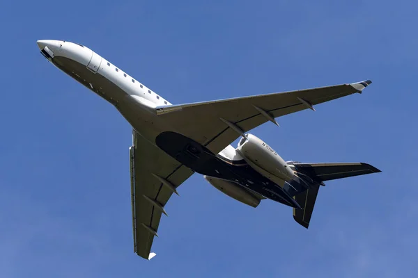 Farnborough Ngiltere Temmuz 2014 Bombardier Global Express 700 1A10 Uzun — Stok fotoğraf