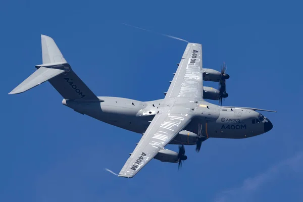 Farnborough July 2014 Airbus Defence Space A400M Military Cargo Aircraft — Stock Photo, Image