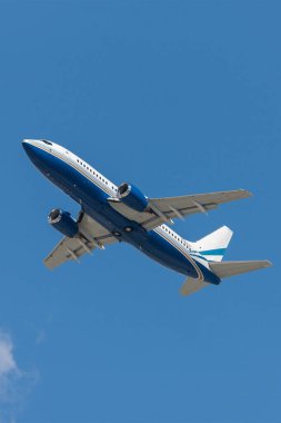 Los Angeles, Kaliforniya, ABD - 10 Mart 2010: Las Vegas Sands Corporation tarafından Las Vegas Casino 'suna yüksek bahisçi taşımak için kullanılan Boeing 737 özel jet
