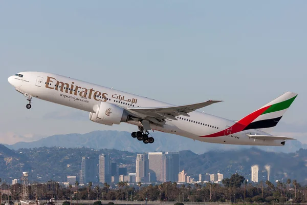 Los Angeles Califórnia Eua Março 2010 Aeronaves Boeing 777 Emirates — Fotografia de Stock