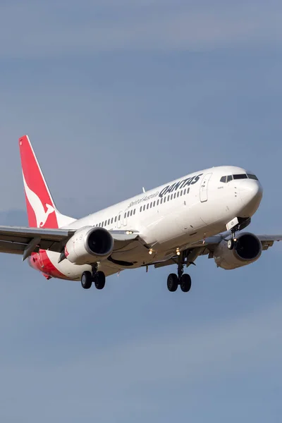 Melbourne Austrália Novembro 2014 Qantas Boeing 737 838 Airliner Vzd — Fotografia de Stock