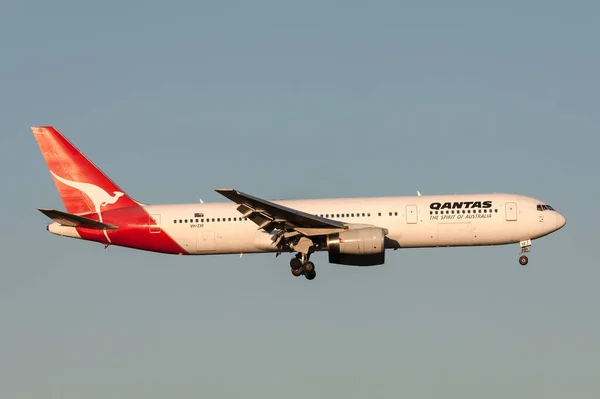 Melbourne Austrália Novembro 2011 Qantas Boeing 767 336 Zxf Aproximação — Fotografia de Stock