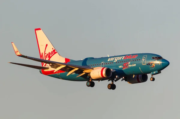 Мельбурн Австралия Сентября 2011 Года Самолет Virgin Blue Airlines Boeing — стоковое фото