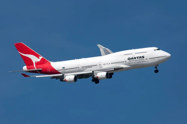 Melbourne Austrália Setembro 2011 Qantas Boeing 747 438 Oeh Virando — Fotografia de Stock