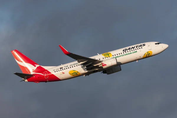 Melbourne Austrália Setembro 2011 Qantas Jetconnect Nova Zelândia Boeing 737 — Fotografia de Stock