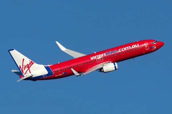 Sydney Australie Octobre 2013 Boeing 737 Virgin Blue Airlines Décolle — Photo