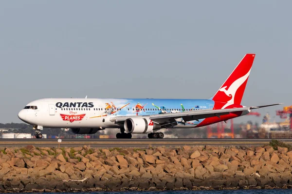 Sydney Austrália Outubro 2013 Avião Qantas Boeing 767 Com Marcações — Fotografia de Stock