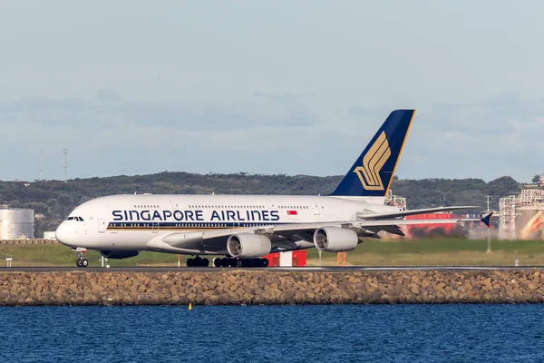 Sydney Australië Mei 2014 Singapore Airlines Airbus A380 Vliegtuig Sydney — Stockfoto