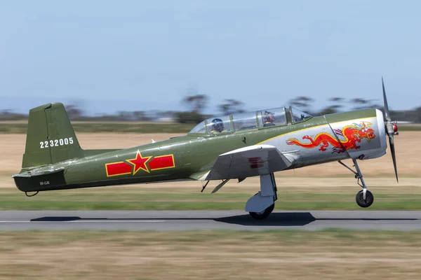 Lethbridge Australie Novembre 2014 Nanchang Ancien Avion Entraînement Monomoteur Armée — Photo